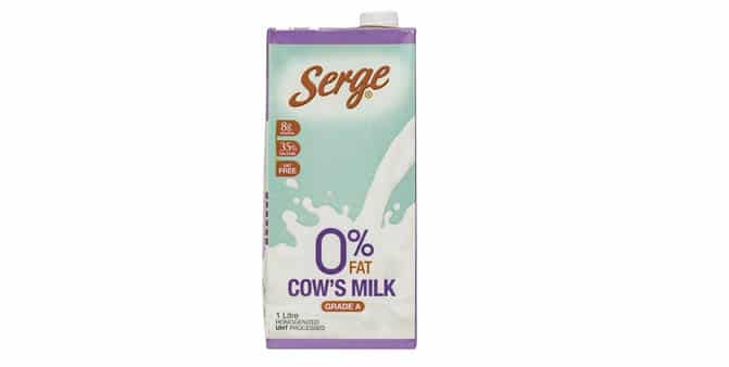 Launched Serge 0% Fat Milk