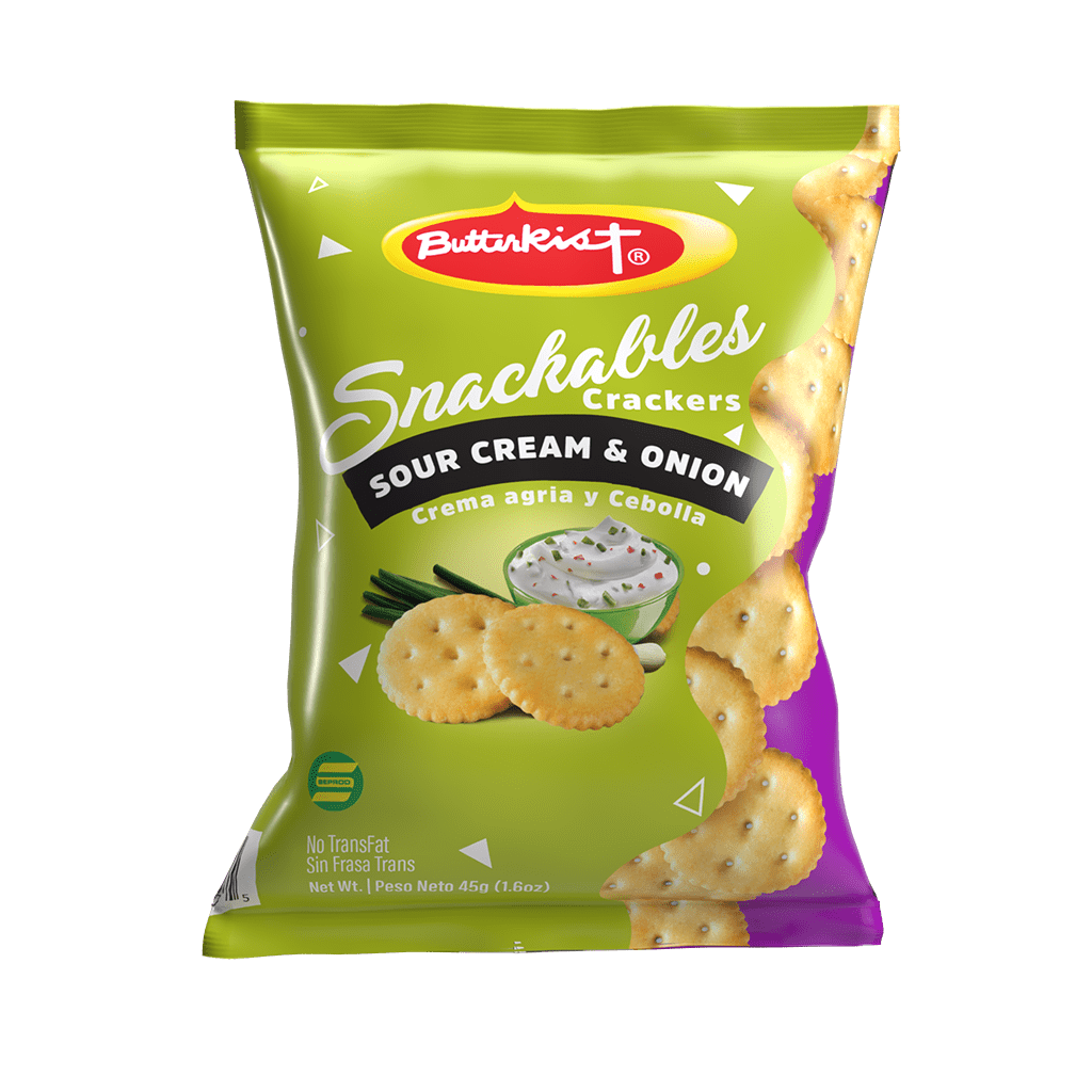 Butterkist Snackables – Sour Cream &amp; Onion Crackers - Seprod