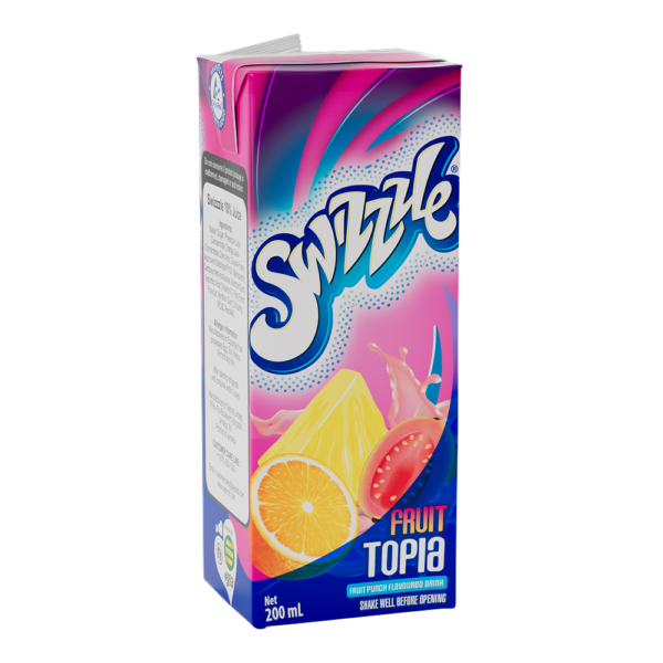 Swizzzle Fruit Topia Fruit Punch Flavoured Drink 200mL - Image 2