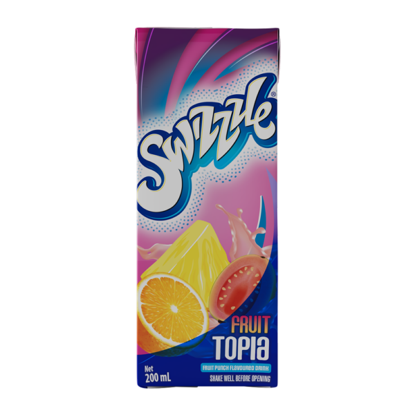 Swizzzle Fruit Topia Fruit Punch Flavoured Drink 200mL