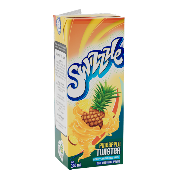 Swizzzle Pineapple Twister Pineapple Flavoured Drink 200mL - Image 2