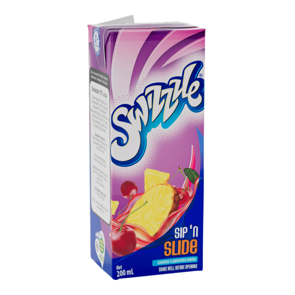 Swizzzle Sip ‘N Slide Cherry Flavoured Drink 200mL - Image 2